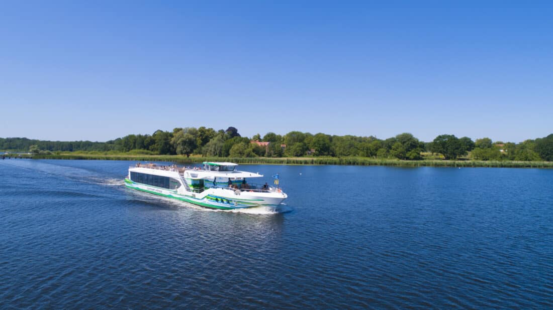 Schiff MS Schwielowsee mit alternativem Antrieb für die Schifffahrt